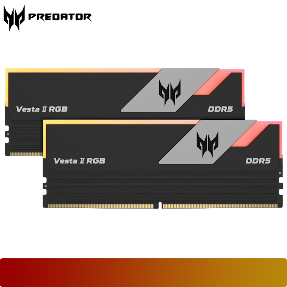 PREDATOR Vesta II RGB 32GB Kit (2 x 16GB) DDR5 6000 MT/s CL30 Black