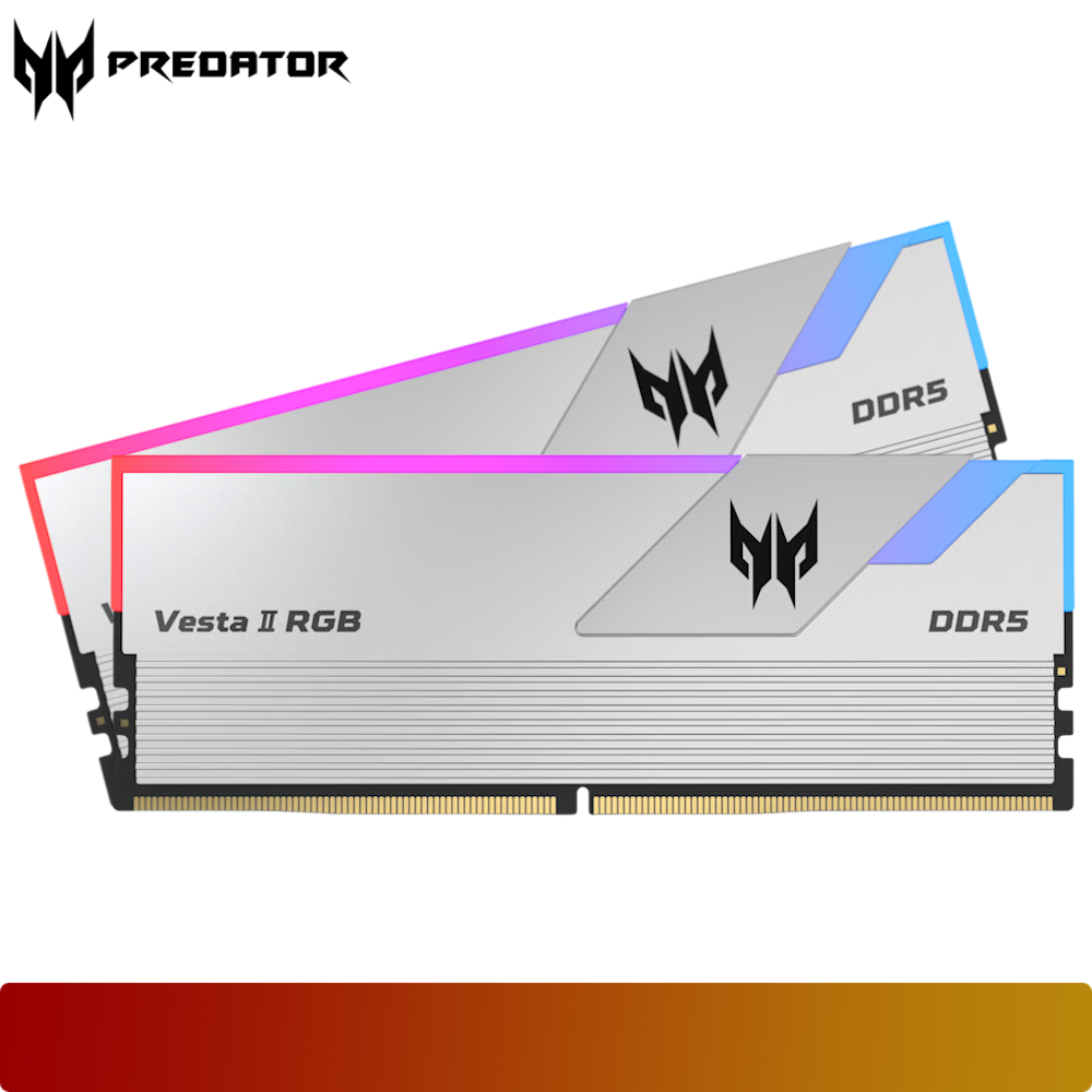 PREDATOR Vesta II DDR5 32GB Kit (2 x 16GB) 6000 MT/s CL30 Silver