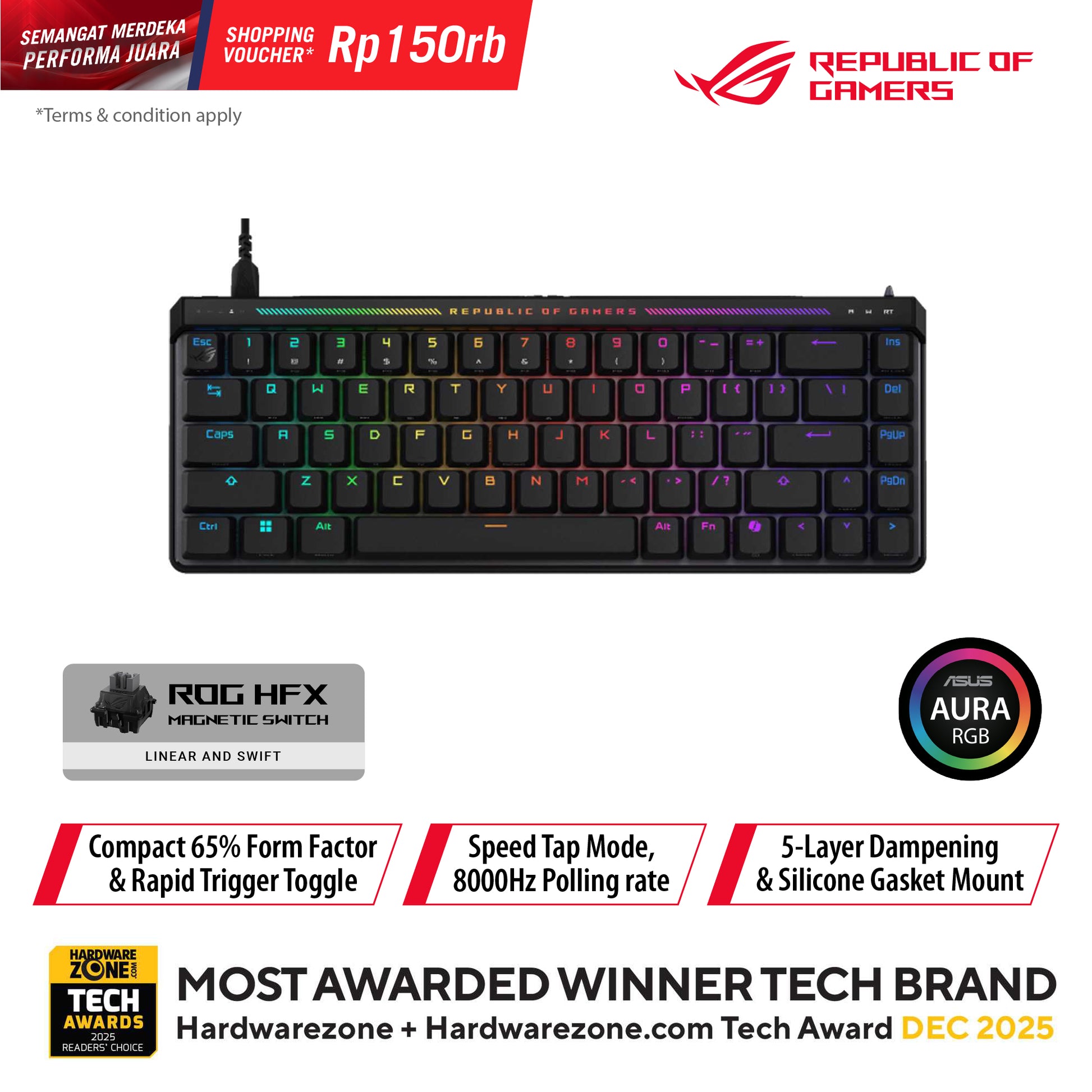 ASUS ROG Falchion Ace HFX Gaming Keyboard