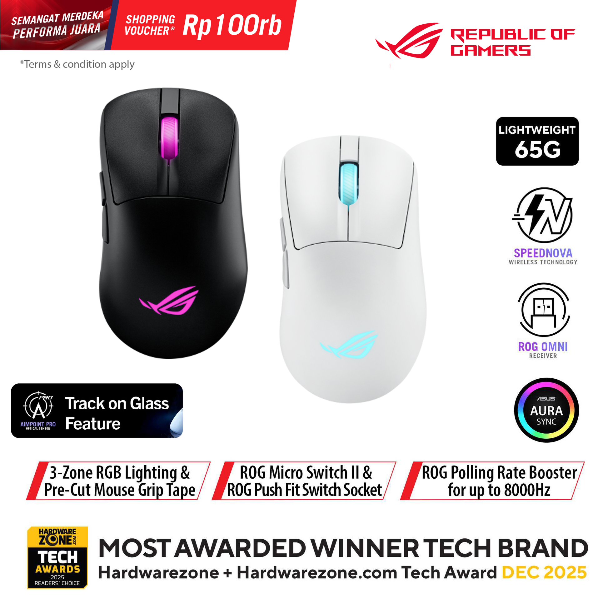 ASUS ROG Keris II Origin Gaming Mouse