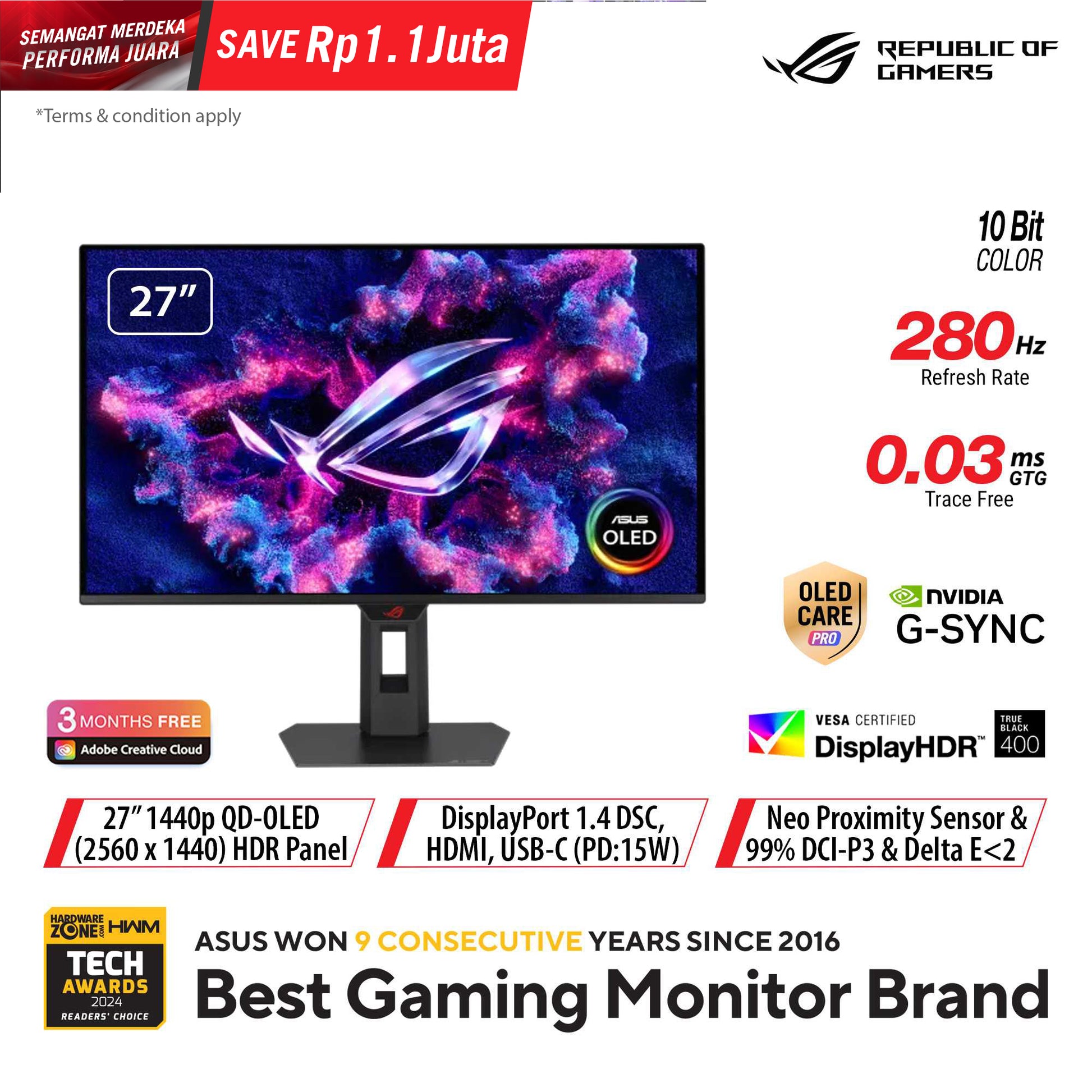 ASUS ROG Strix OLED XG27ACDMS