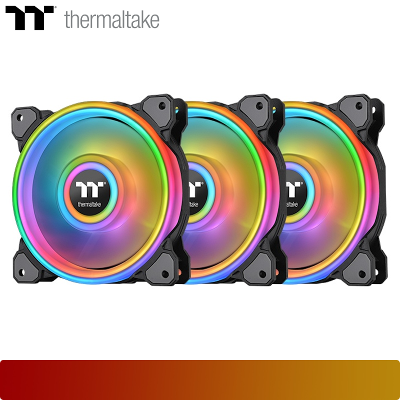 THERMALTAKE Riing Quad 12 RGB Radiator Fan TT Premium Edition 3 Fan Pack