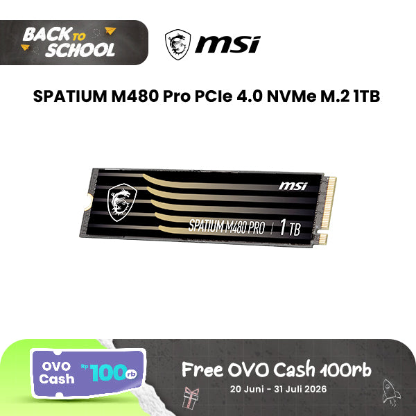 MSI SPATIUM M480 PRO PCIe 4.0 NVMe M.2 1TB