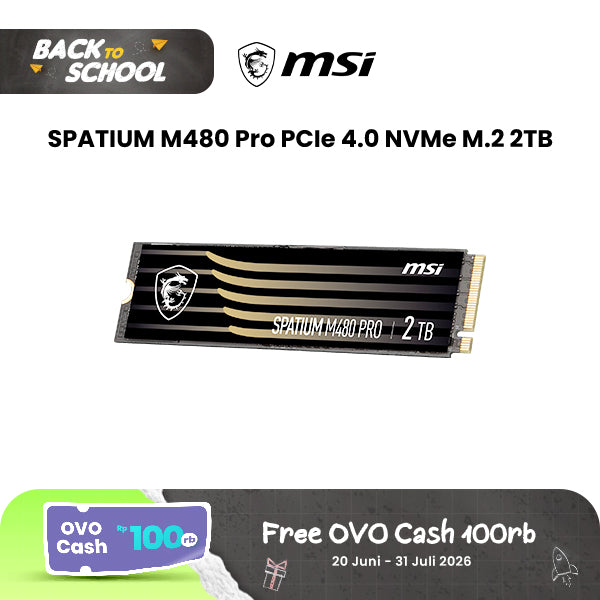 MSI SPATIUM M480 PRO PCIe 4.0 NVMe M.2 2TB