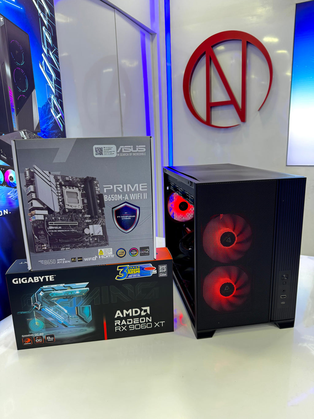 NK GM Casual A30 Gaming PC CR15 : AMD Ryzen 7 7800X3D, Radeon RX 9060 XT, 32GB, 1TB