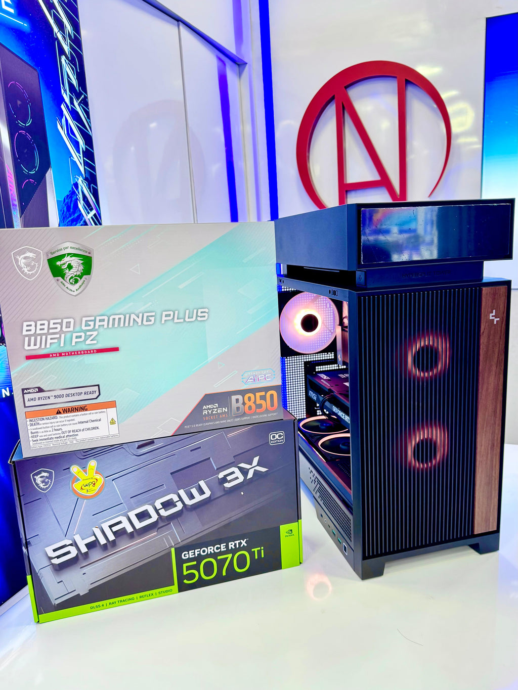NK GM Moderate A40 Gaming PC CR09 : AMD Ryzen 7 9850X3D, GeForce RTX 5070 Ti, 32GB, 2TB