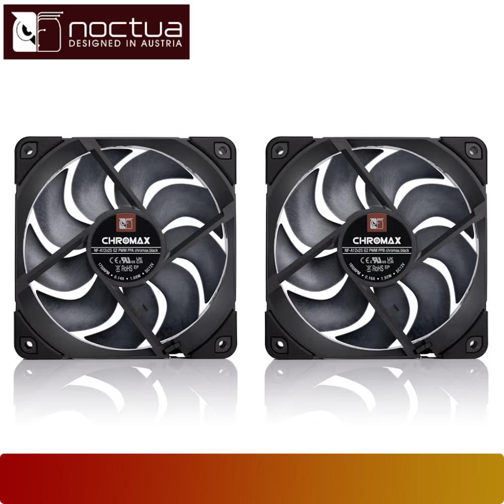 NOCTUA NF-A12x25 G2 PWM Sx2-PP chromax.black