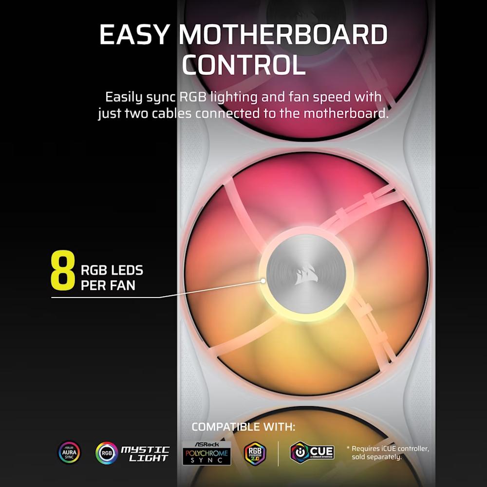 CORSAIR RS360 II ARGB Unified Frame PWM Fans