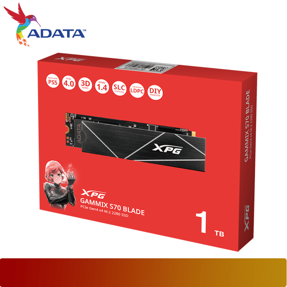 ADATA XPG GAMMIX S70 BLADE 1TB PCIe Gen4x4 M.2 2280 Solid State Drive-6-Nano Komputer