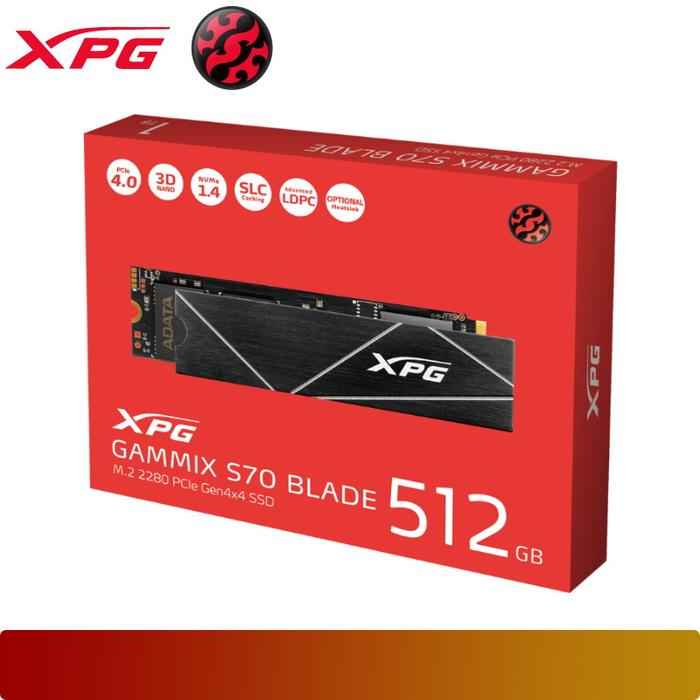 ADATA XPG GAMMIX S70 BLADE PCIe Gen4x4 M.2 2280 Solid State Drive 512GB