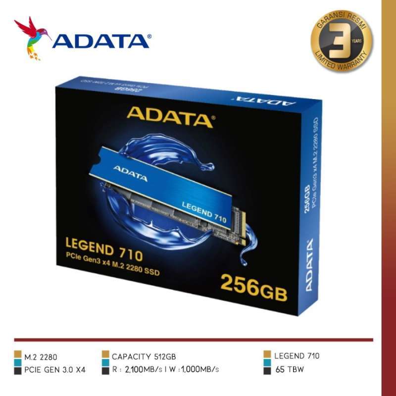ADATA LEGEND 710 PCIe Gen3 x4 M.2 2280 Solid State Drive 256GB