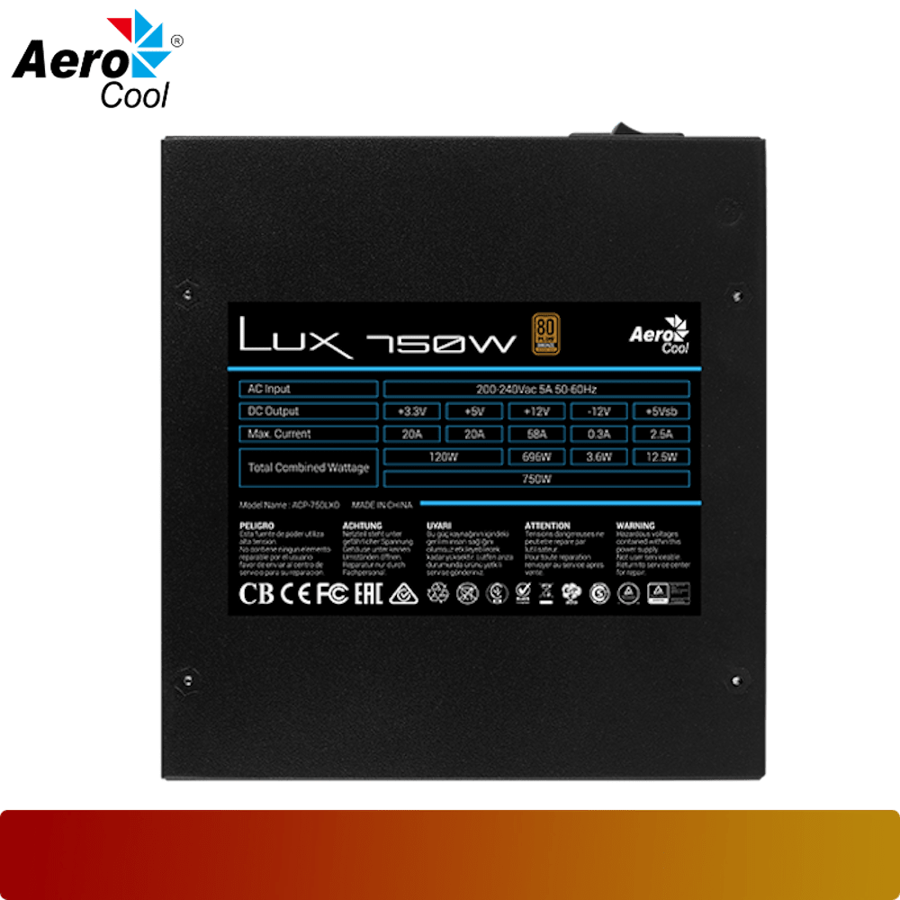 AEROCOOL LUX 750W-5-Nano Komputer