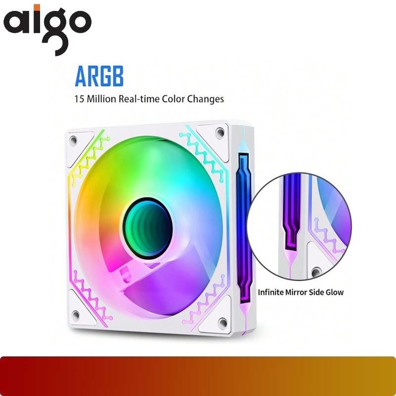 AIGO Air12S Reverse Blade ARGB PWM Single Fan - 3 - Nano Komputer