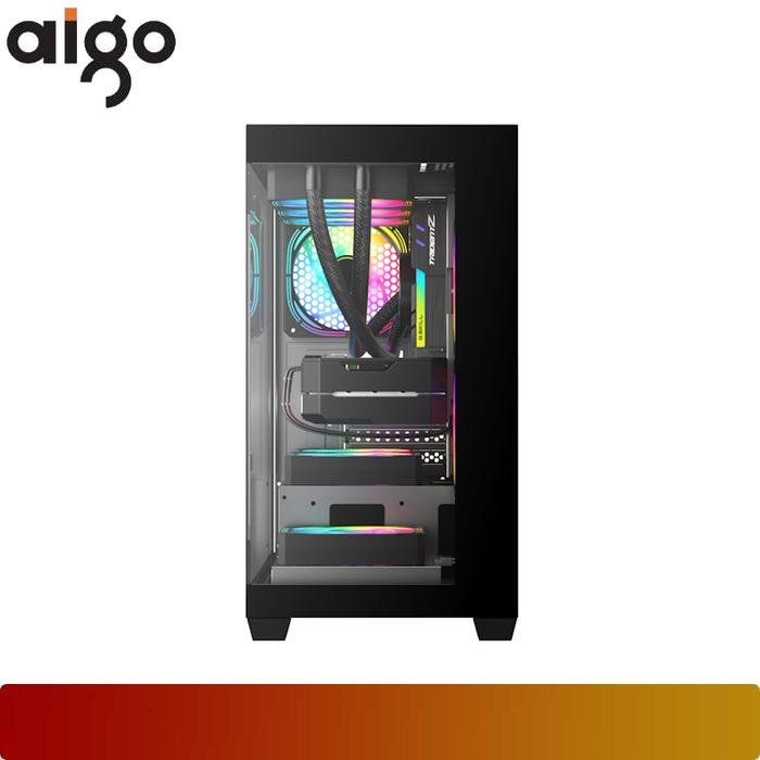 AIGO C218M M - ATX PC Case | Panoramic M - ATX Chassis - 2 - Nano Komputer
