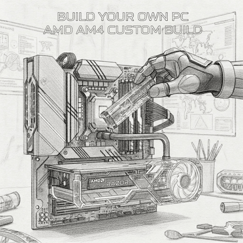 AMD AM4 Build - 1 - Nano Komputer