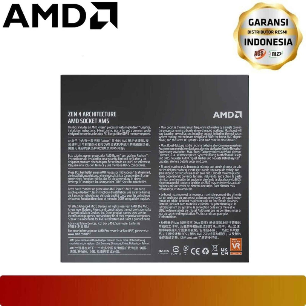 AMD Ryzen 5 7600 Desktop Processor - 4 - Nano Komputer
