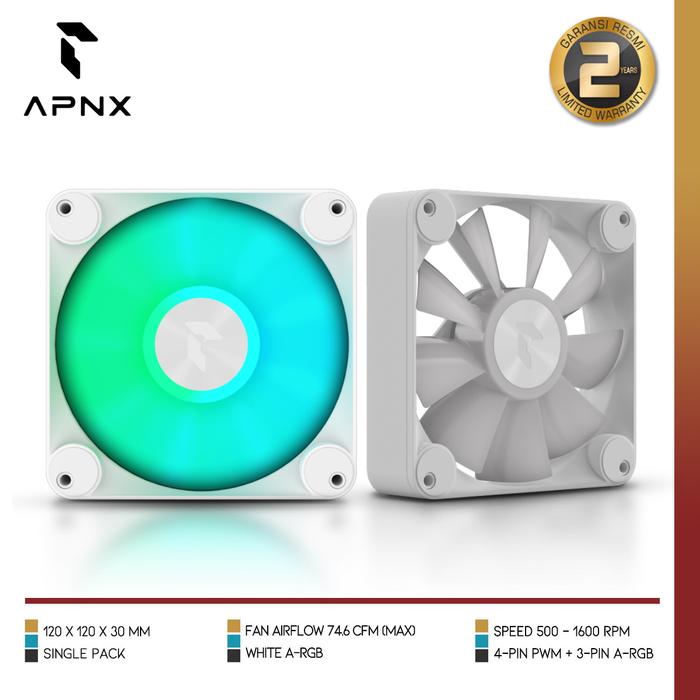 APNX FP1 120 PWM ARGB | 30mm performance fan with sleek new look - 6 - Nano Komputer