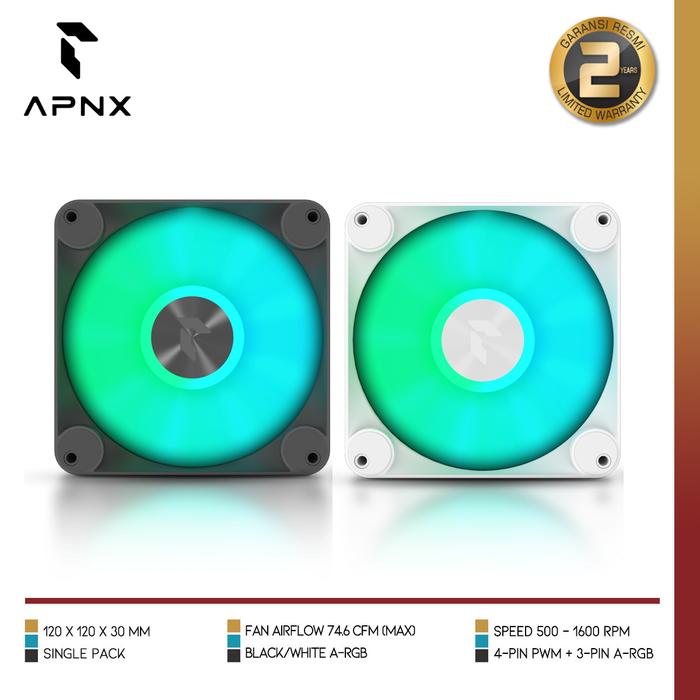 APNX FP1 120 PWM ARGB | 30mm performance fan with sleek new look - 1 - Nano Komputer