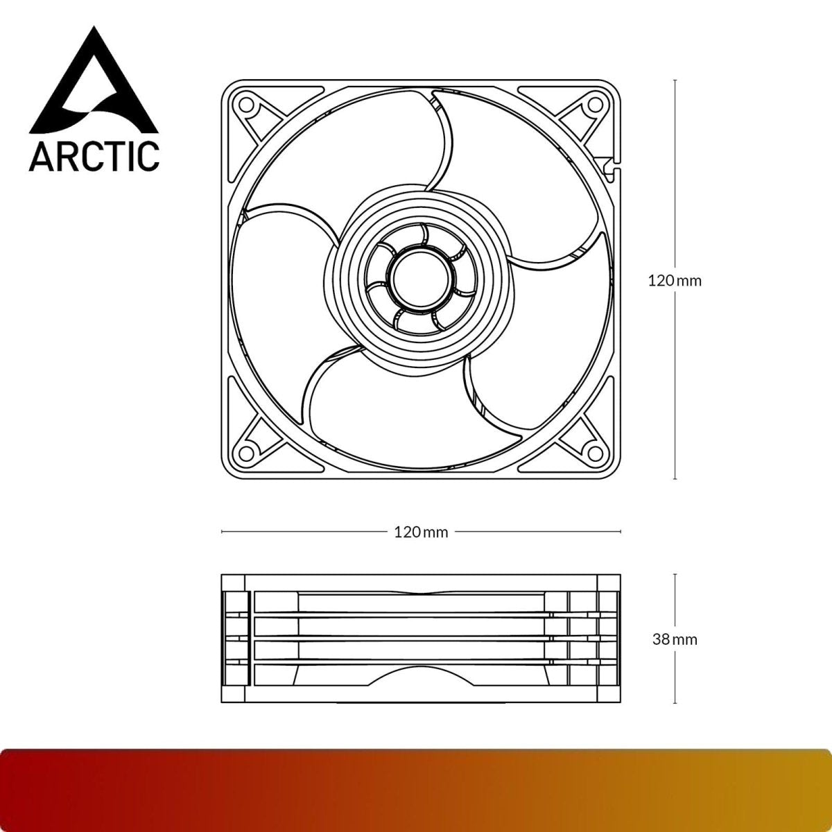 ARCTIC S12038-8K 3 Pack-5-Nano Komputer