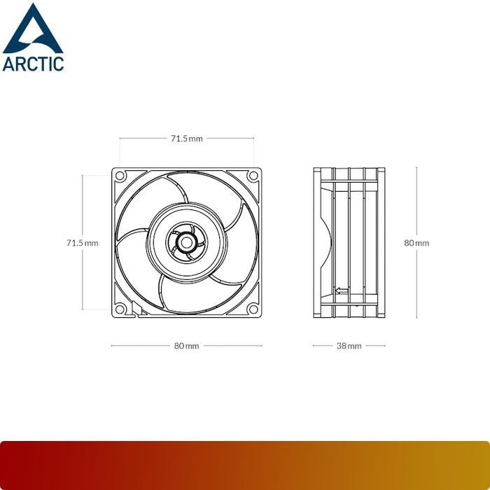 ARCTIC S8038-10K Single Fan-5-Nano Komputer
