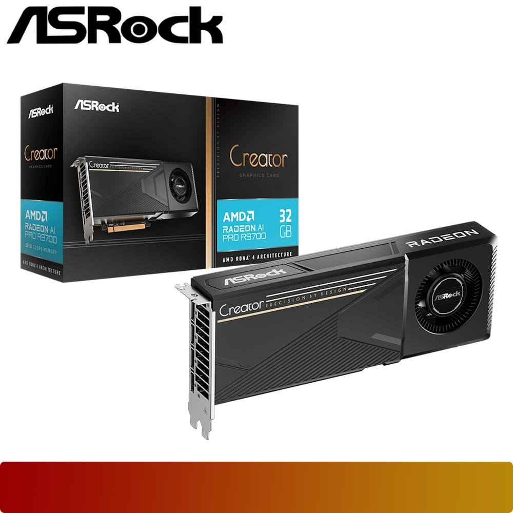 ASROCK AMD Radeon AI PRO R9700 Creator 32GB