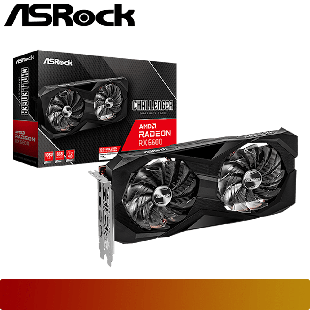 ASROCK AMD Radeon RX 6600 Challenger D 8GB-1-Nano Komputer