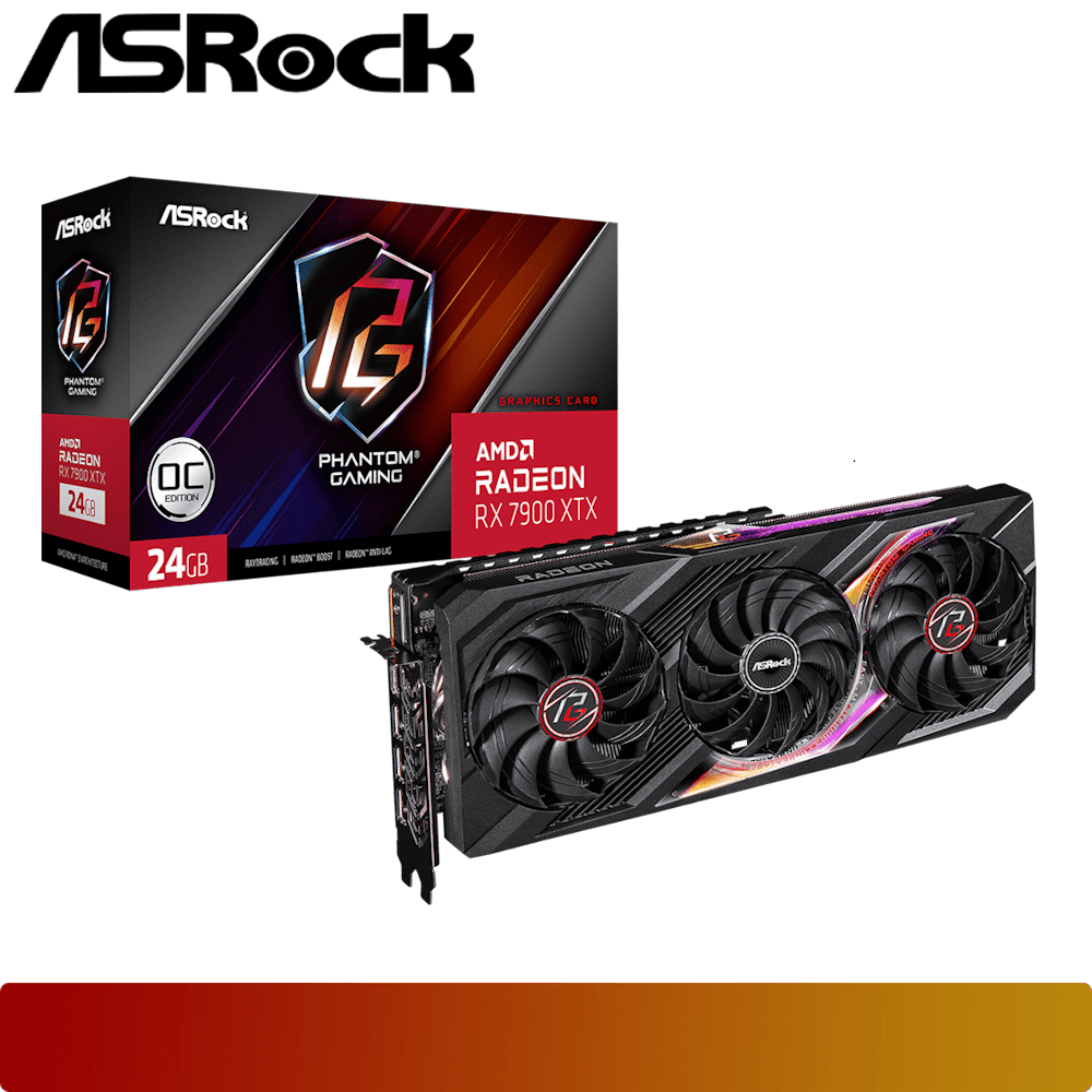 ASROCK AMD Radeon RX 7900 XTX Phantom Gaming 24GB OC-1-Nano Komputer