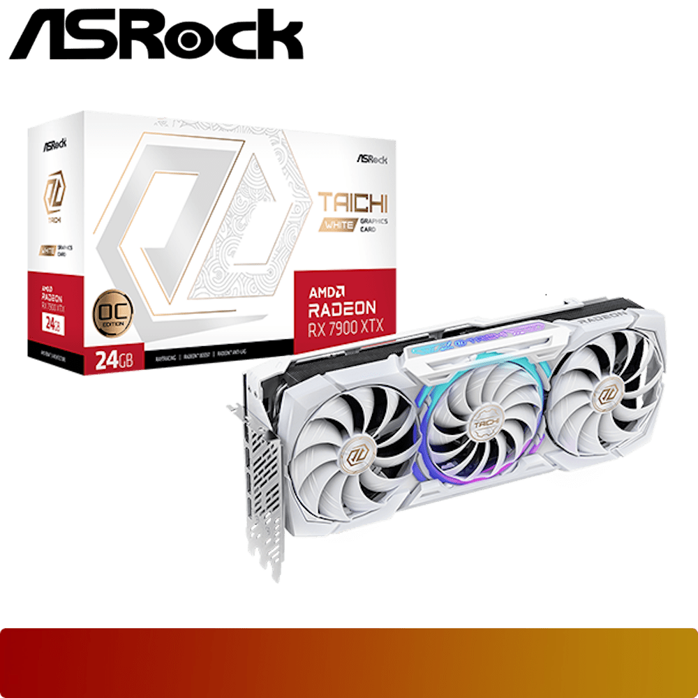 ASROCK AMD Radeon RX 7900 XTX Taichi White 24GB OC-1-Nano Komputer