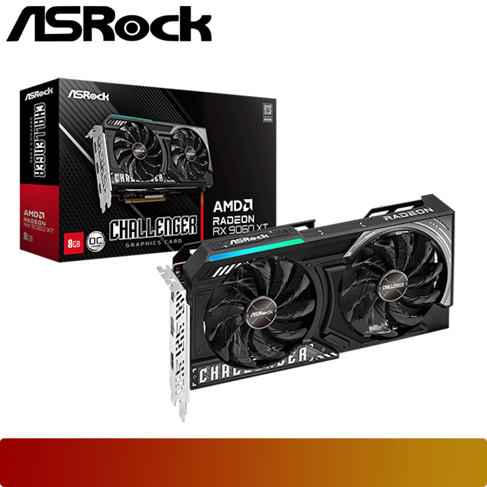 ASROCK AMD Radeon RX 9060 XT Challenger 8GB OC-1-Nano Komputer
