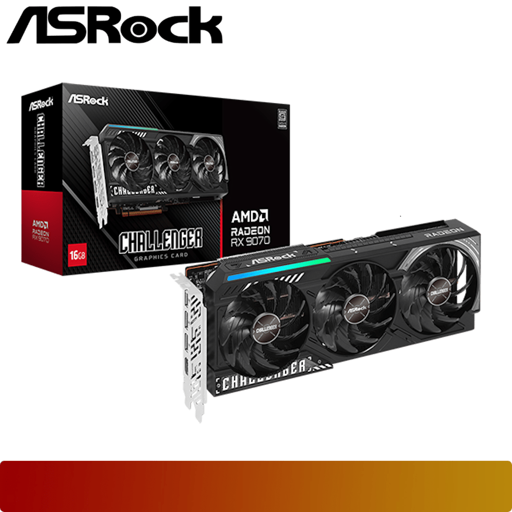 ASROCK AMD Radeon RX 9070 Challenger 16GB-1-Nano Komputer