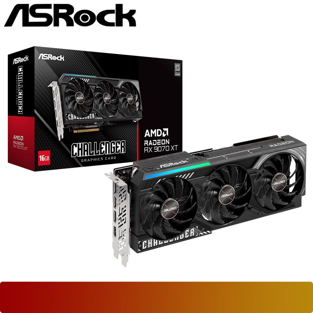 ASROCK AMD Radeon RX 9070 XT Challenger 16GB GDDR6-1-Nano Komputer