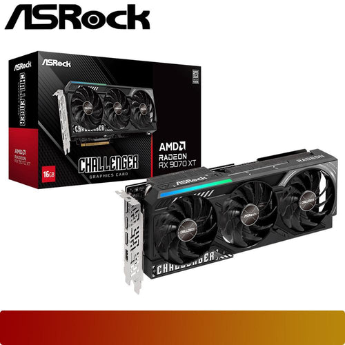 ASROCK AMD Radeon RX 9070 XT Challenger 16GB GDDR6-1-Nano Komputer
