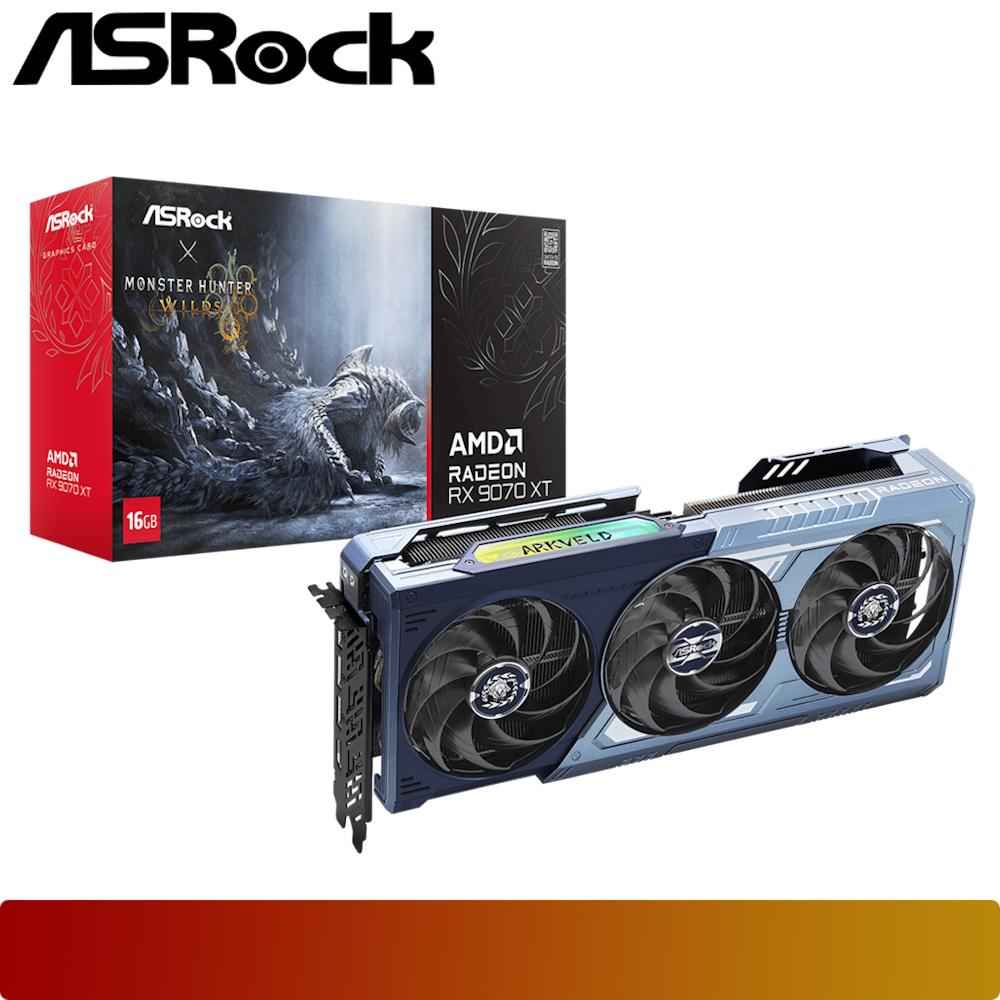 ASROCK AMD Radeon RX 9070 XT Monster Hunter Wilds Edition 16GB - 1 - Nano Komputer