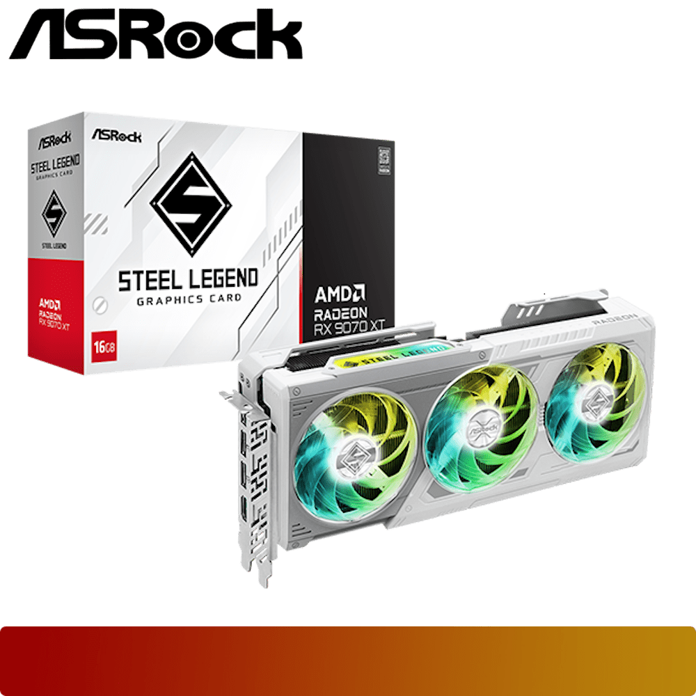 ASROCK AMD Radeon RX 9070 XT Steel Legend 16GB-1-Nano Komputer