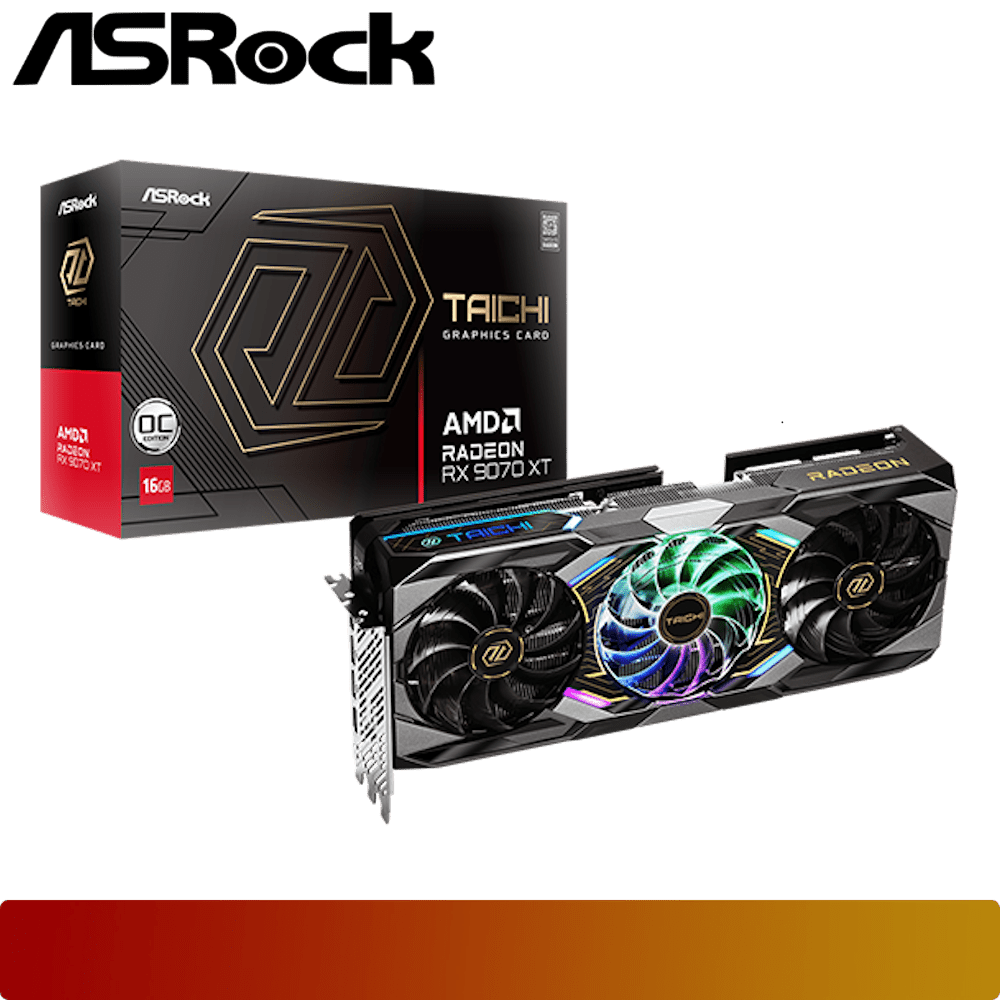 ASROCK AMD Radeon RX 9070 XT Taichi 16GB OC-1-Nano Komputer