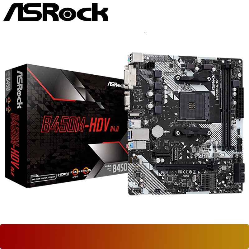 ASROCK B450M - HDV R4.0 - 1 - Nano Komputer