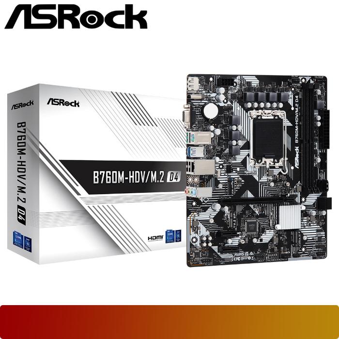 ASROCK B760M - HDV/M.2 D4 - 1 - Nano Komputer