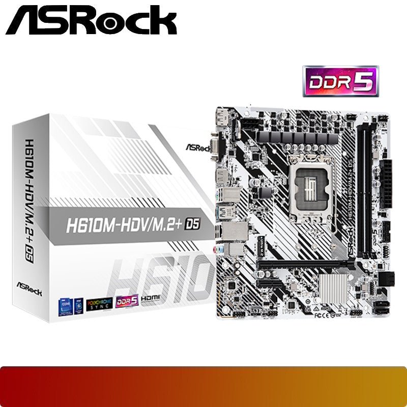 ASROCK H610M - HDV/M.2+ D5 - 1 - Nano Komputer