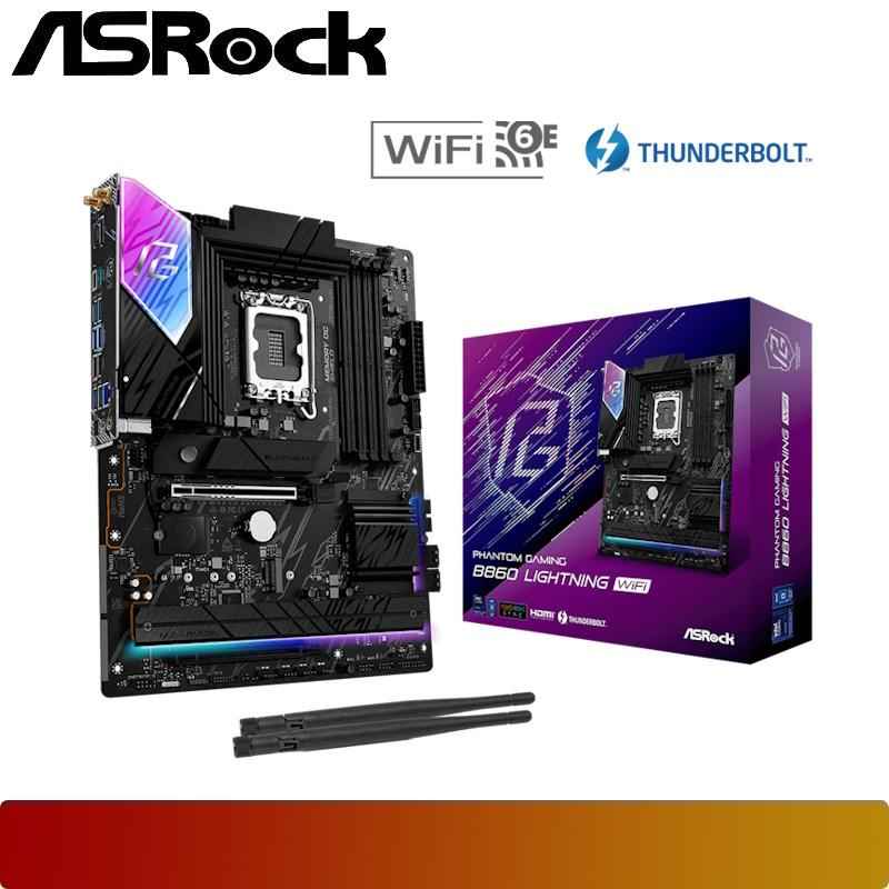 ASROCK PHANTOM GAMING B860 Lightning WiFi - 1 - Nano Komputer