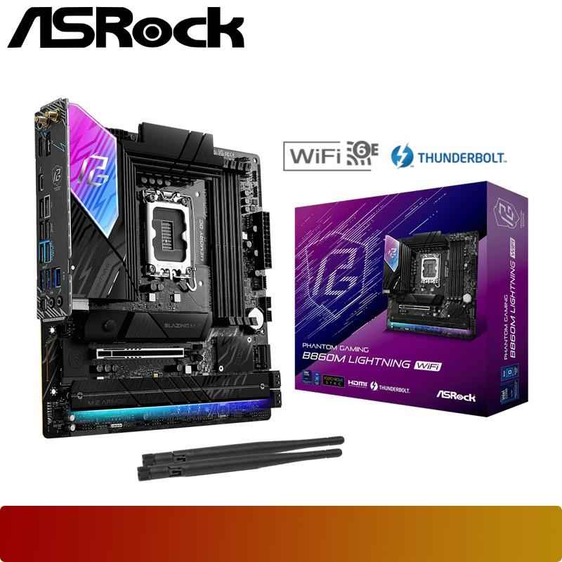 ASROCK PHANTOM GAMING B860M Lightning WiFi - 1 - Nano Komputer