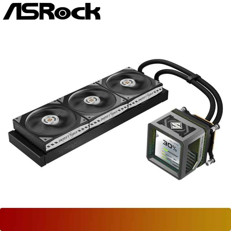 ASROCK Steel Legend Dark 360 LCD - 3 - Nano Komputer