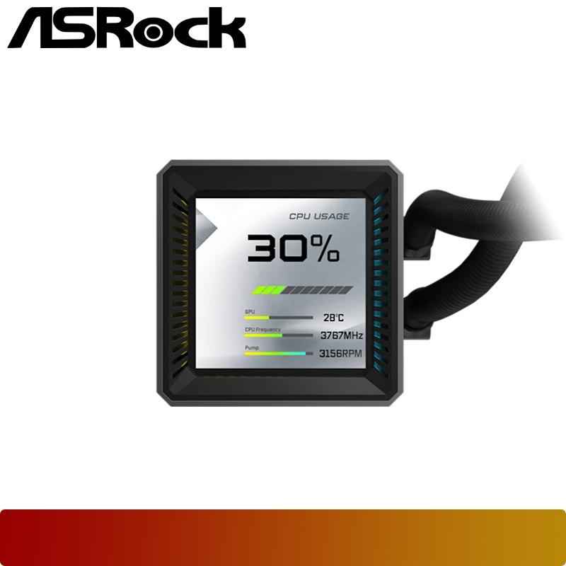 ASROCK Steel Legend Dark 360 LCD - 4 - Nano Komputer