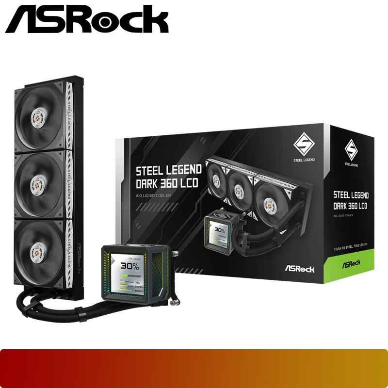 ASROCK Steel Legend Dark 360 LCD - 1 - Nano Komputer