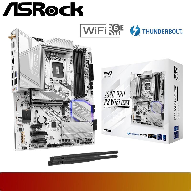 ASROCK Z890 PRO RS WIFI WHITE - 1 - Nano Komputer