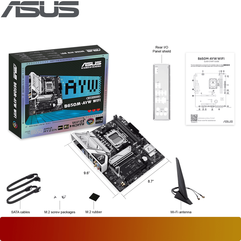 ASUS B650M - AYW WIFI - 4 - Nano Komputer
