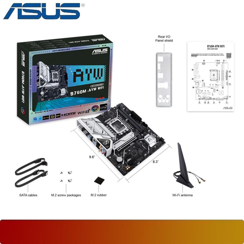 ASUS B760M - AYW WIFI | Motherboard Intel B760 LGA 1700 DDR5 mATX - 7 - Nano Komputer