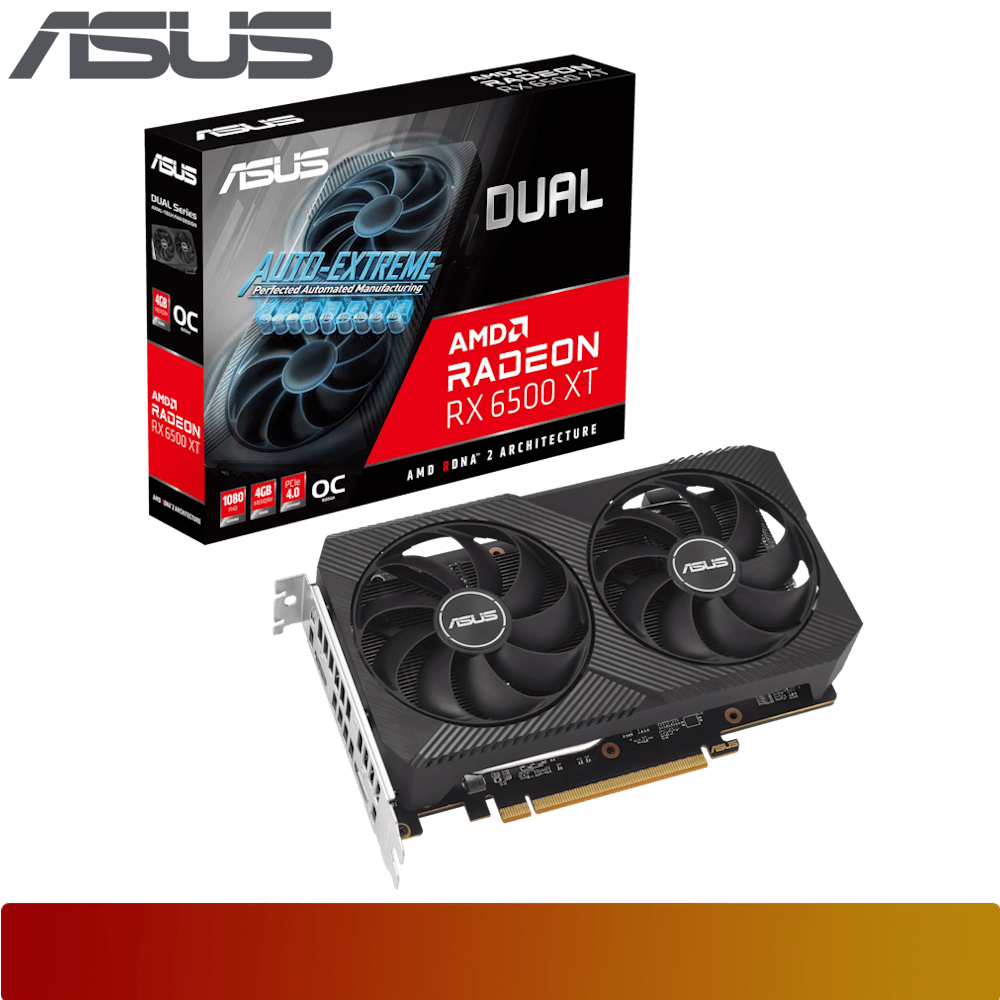 ASUS Dual Radeon RX 6500 XT V2 OC Edition 4GB GDDR6 - 1 - Nano Komputer