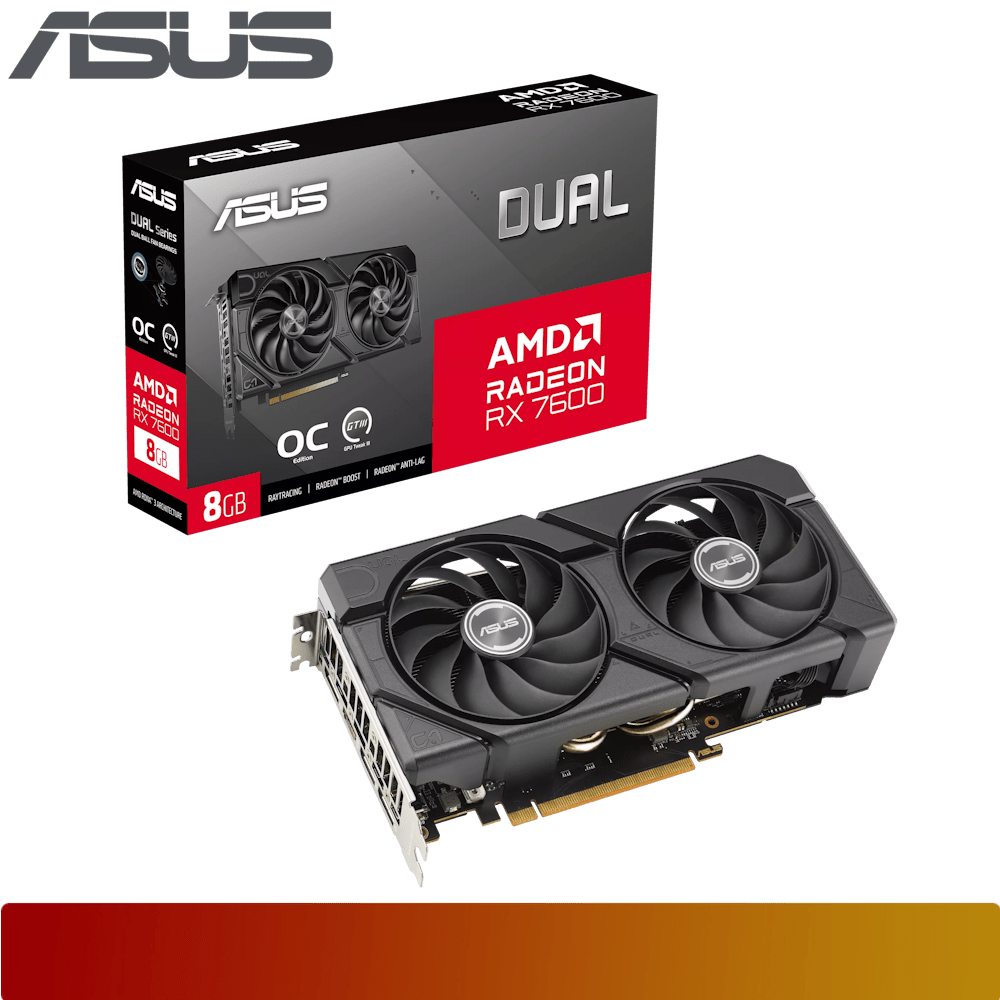 ASUS Dual Radeon RX 7600 EVO OC Edition 8GB GDDR6 - 1 - Nano Komputer