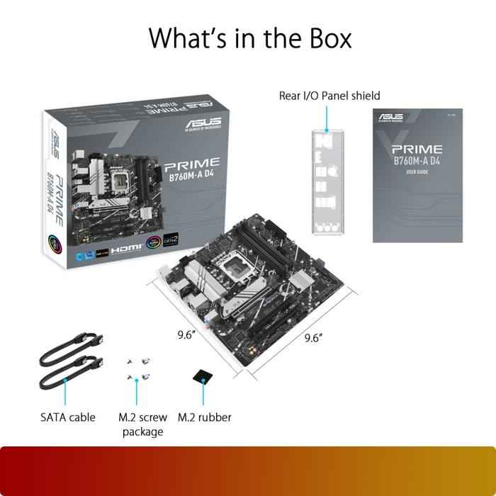 ASUS PRIME B760M - A D4 | Intel B760 LGA 1700 DDR4 Micro ATX - 5 - Nano Komputer