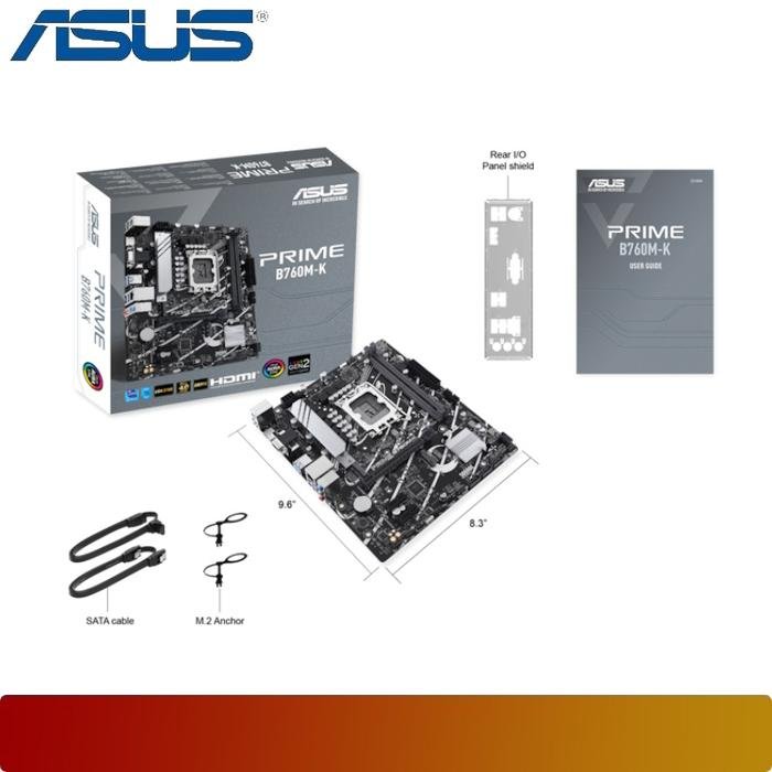 ASUS PRIME B760M - K | Motherboard Intel B760 LGA 1700 DDR5 mATX - 8 - Nano Komputer